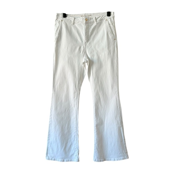 Michael Kors White Flare Jeans - Picture 1 of 12